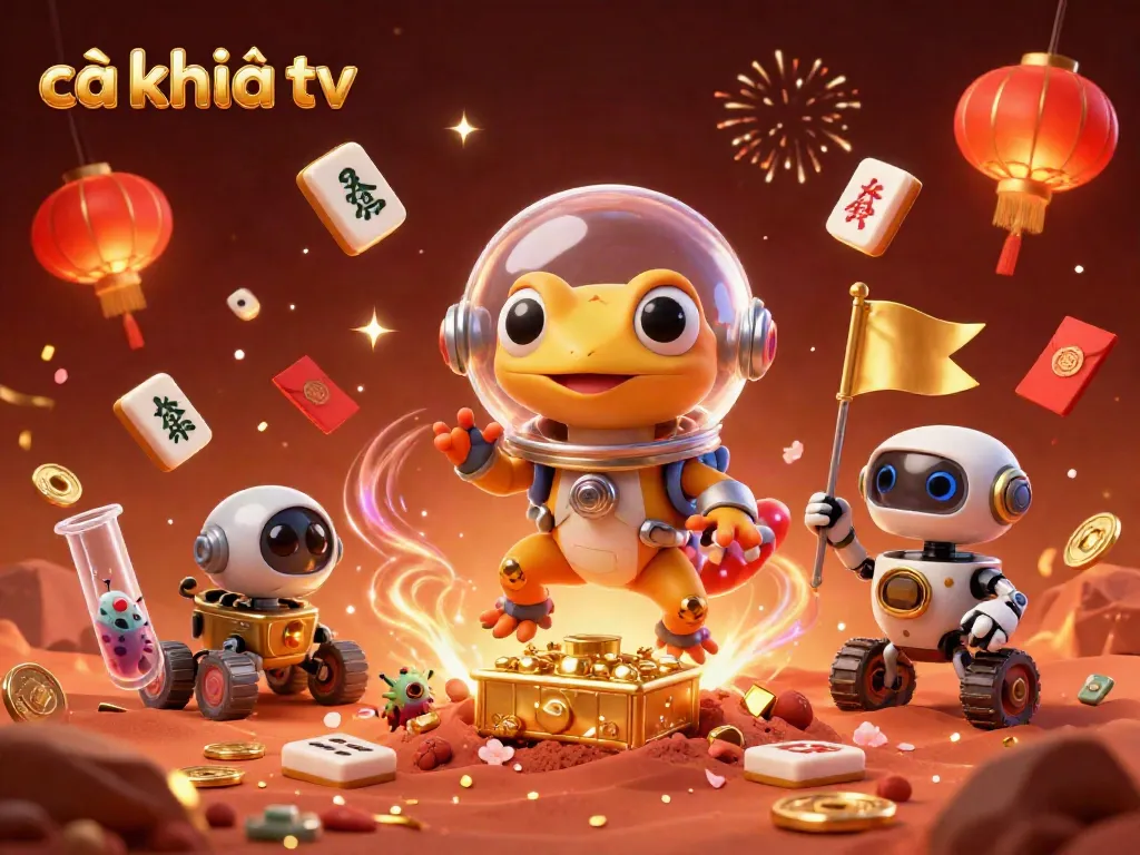 Experience the excitement of cà khịa tv with an immersive Martian casino scene filled with treasures and festive elements.