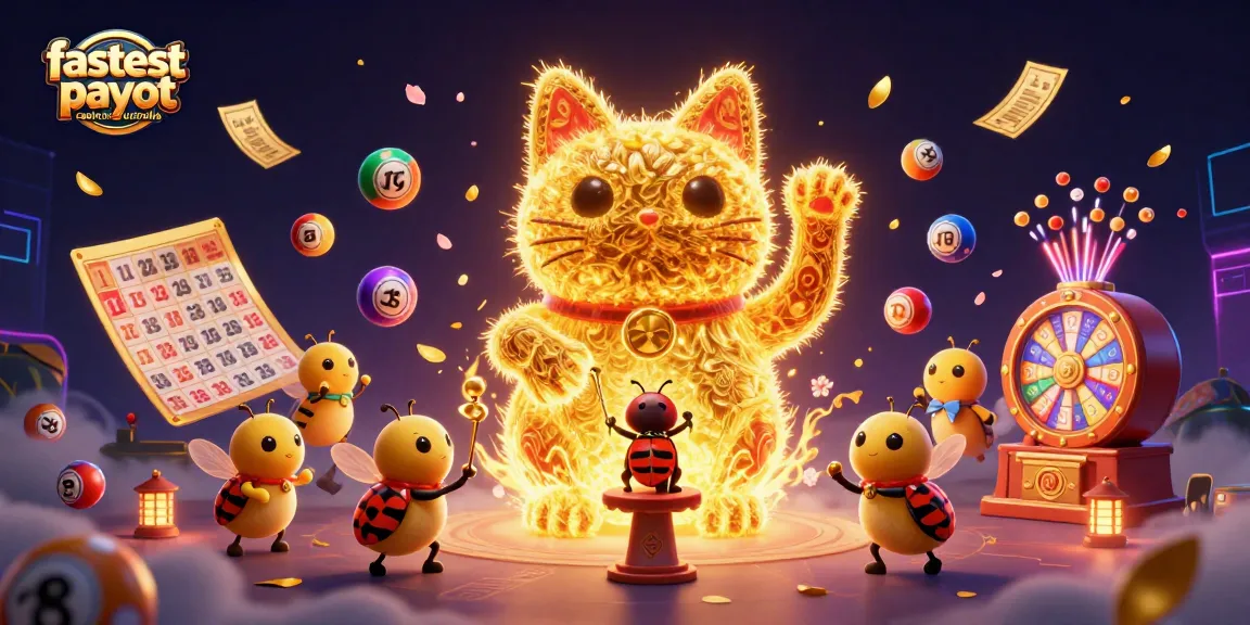 Experience the magic of fastest payout casinos Australia through an artistic representation of lucky cats and games.